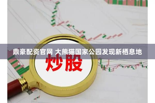 鼎豪配资官网 大熊猫国家公园发现新栖息地