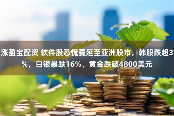 涨盈宝配资 软件股恐慌蔓延至亚洲股市，韩股跌超3%，白银暴跌16%、黄金跌破4800美元